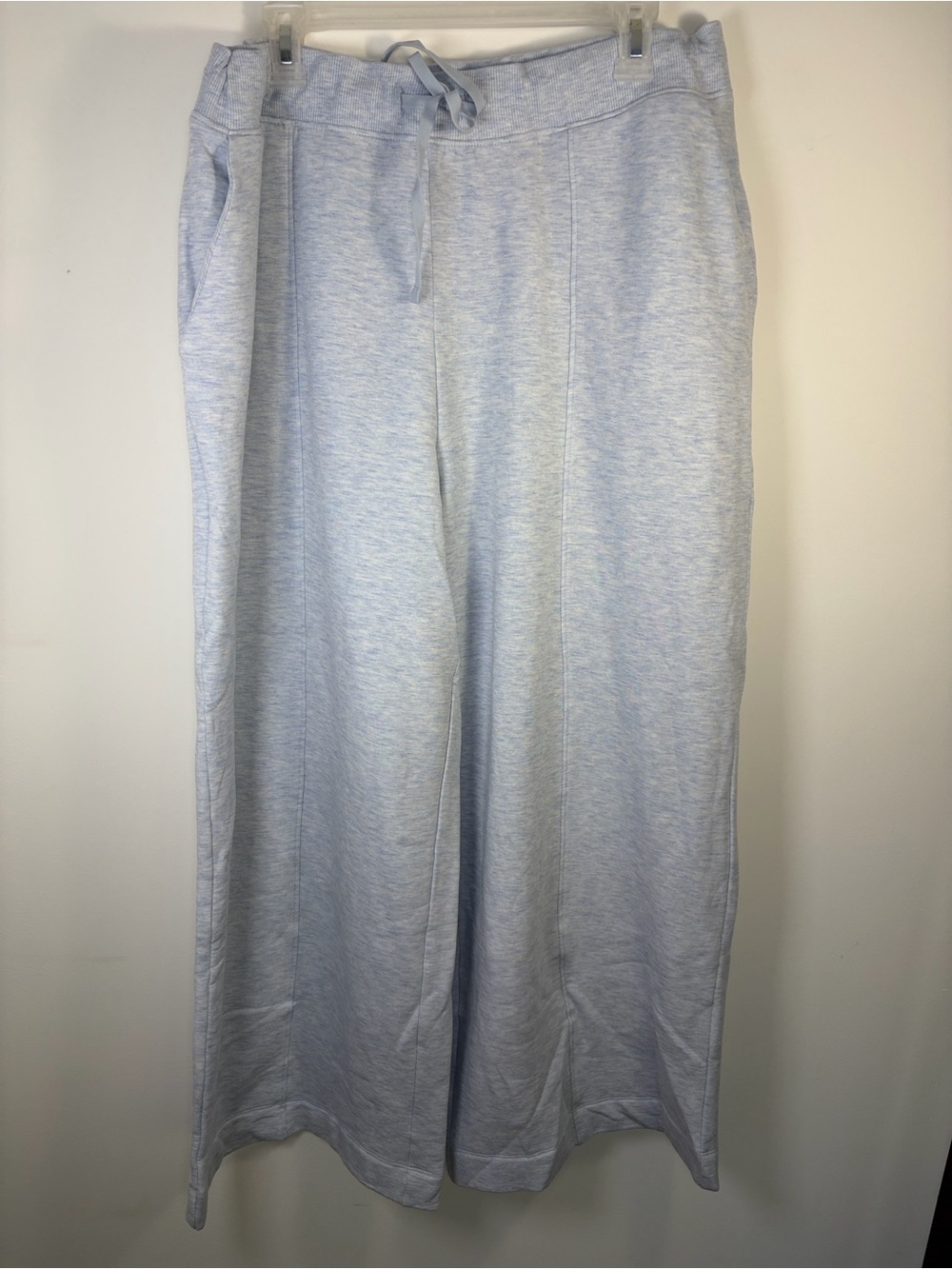 Haven Well Within Fleece Wide Leg Drawstring Pants - Heather Blue - NWOT - XXL - Picture 2 of 7